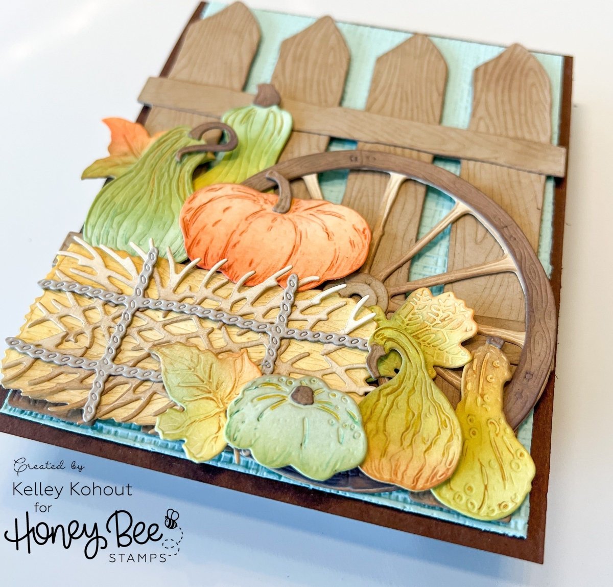 Lovely Layers: Barn Wood Fence - Honey Cuts - Stand - Alone Dies - Honey Bee Stamps