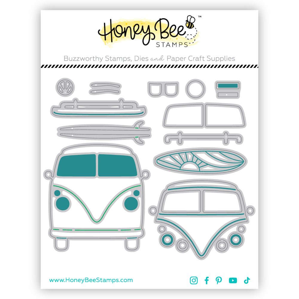 Lovely Layers: Beach Bound - Honey Cuts - Stand - Alone Dies - Honey Bee Stamps