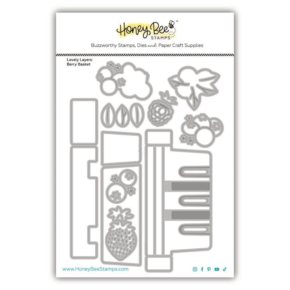 Lovely Layers: Berry Basket - Honey Cuts Stand-Alone Dies - Honey Bee Stamps