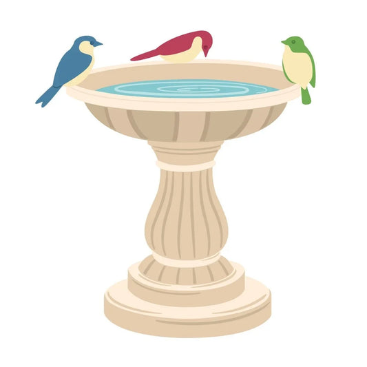 Lovely Layers: Bird Bath - Honey Cuts - Stand - Alone Dies - Honey Bee Stamps