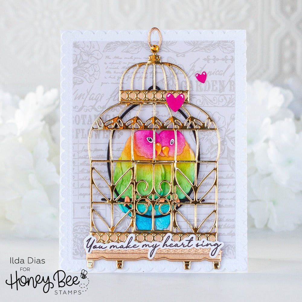 Lovely Layers: Bird Cage - Honey Cuts - Stand - Alone Dies - Honey Bee Stamps
