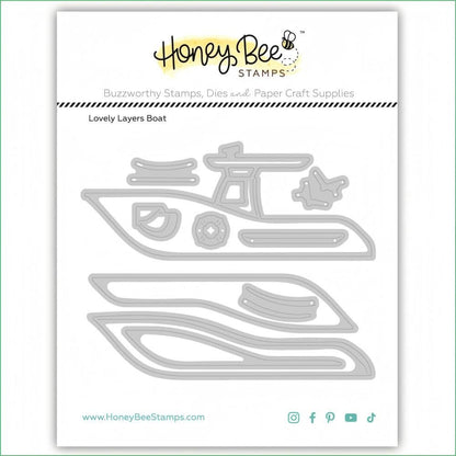 Lovely Layers: Boat - Honey Cuts Stand - Alone Dies - Honey Bee Stamps