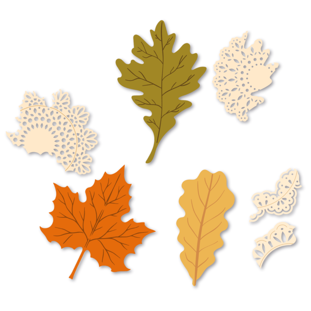 Lovely Layers: Boho Leaves - Honey Cuts - Stand - Alone Dies - Honey Bee Stamps