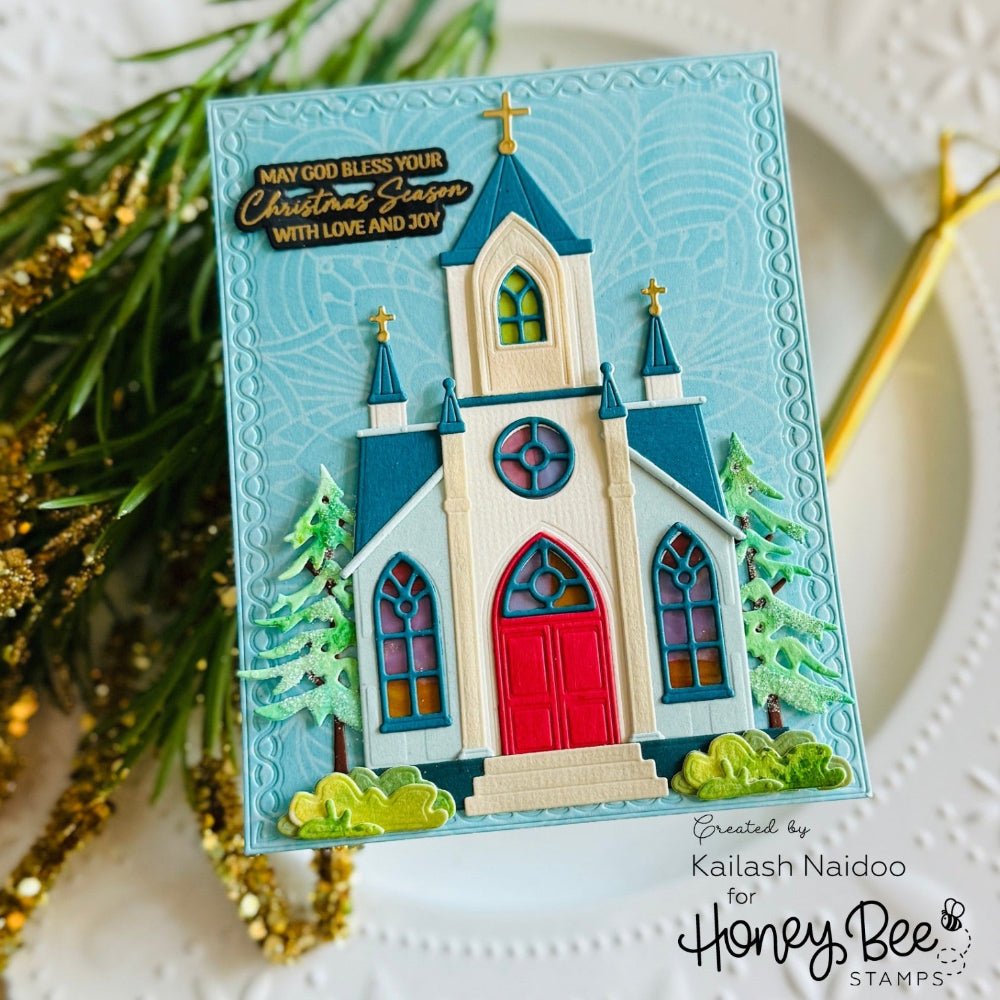 Lovely Layers: Cathedral - Honey Cuts - Stand - Alone Dies - Honey Bee Stamps