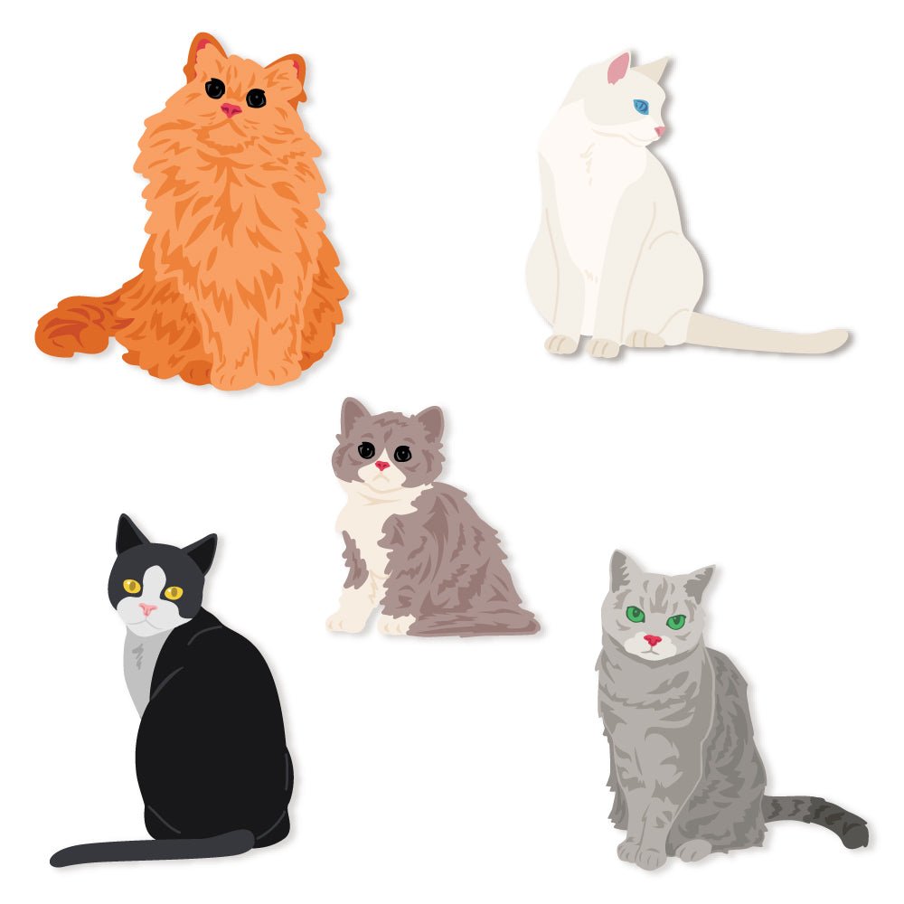 Lovely Layers: Cats - Honey Cuts - Stand - Alone Dies - Honey Bee Stamps