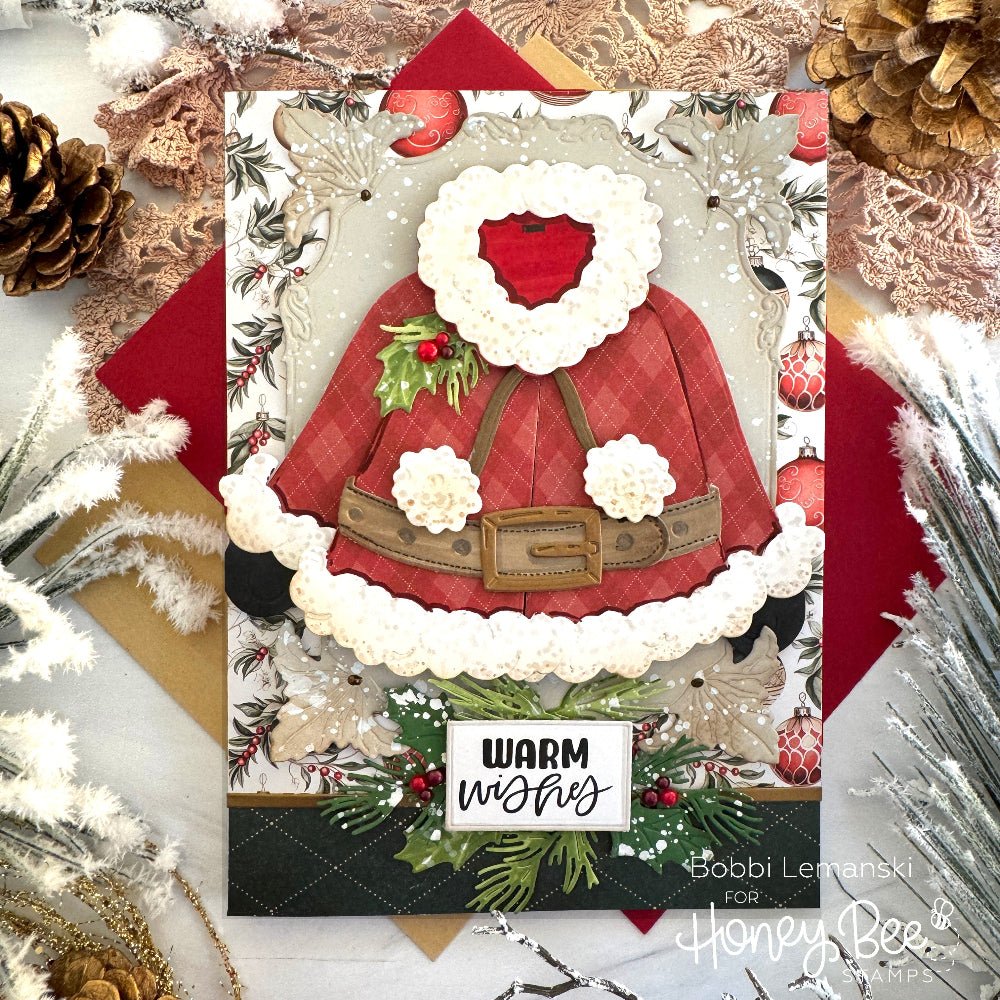 Lovely Layers: Coat - Honey Cuts - Stand - Alone Dies - Honey Bee Stamps