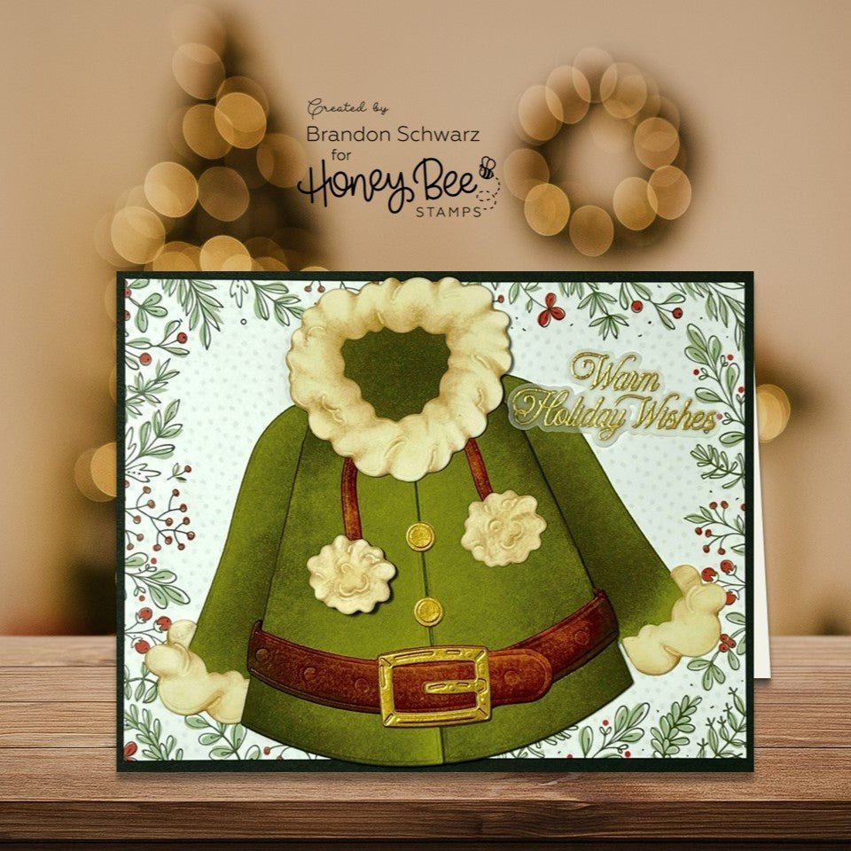 Lovely Layers: Coat - Honey Cuts - Stand - Alone Dies - Honey Bee Stamps