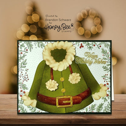 Lovely Layers: Coat - Honey Cuts - Stand - Alone Dies - Honey Bee Stamps