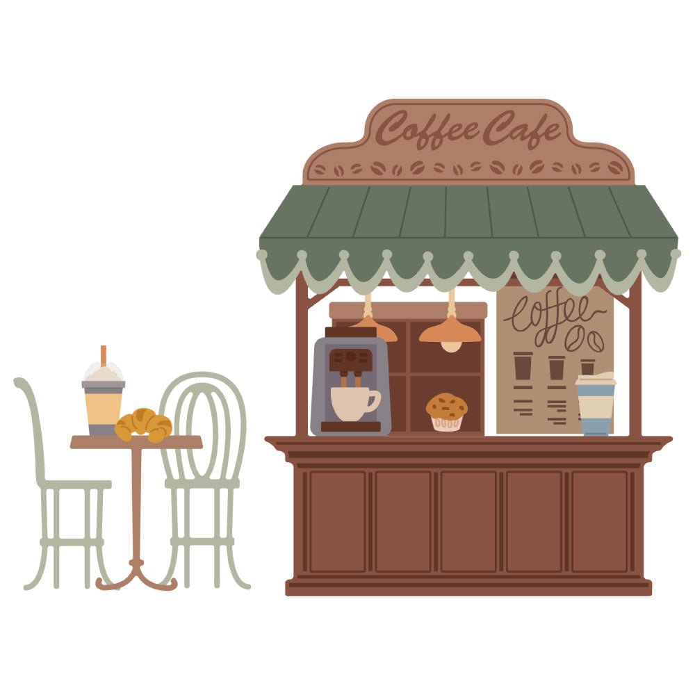 Lovely Layers: Coffee Bar - Honey Cuts - Stand - Alone Dies - Honey Bee Stamps