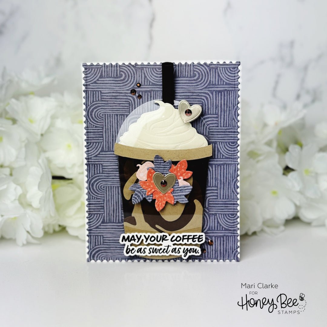 Lovely Layers: Coffee Cup Swirls Add - On - Honey Cuts - Stand - Alone Dies - Honey Bee Stamps