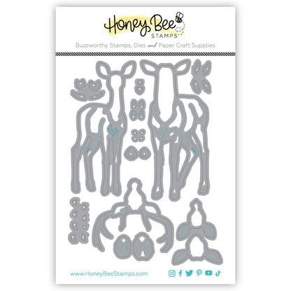 Lovely Layers: Deer - Honey Cuts - Stand - Alone Dies - Honey Bee Stamps