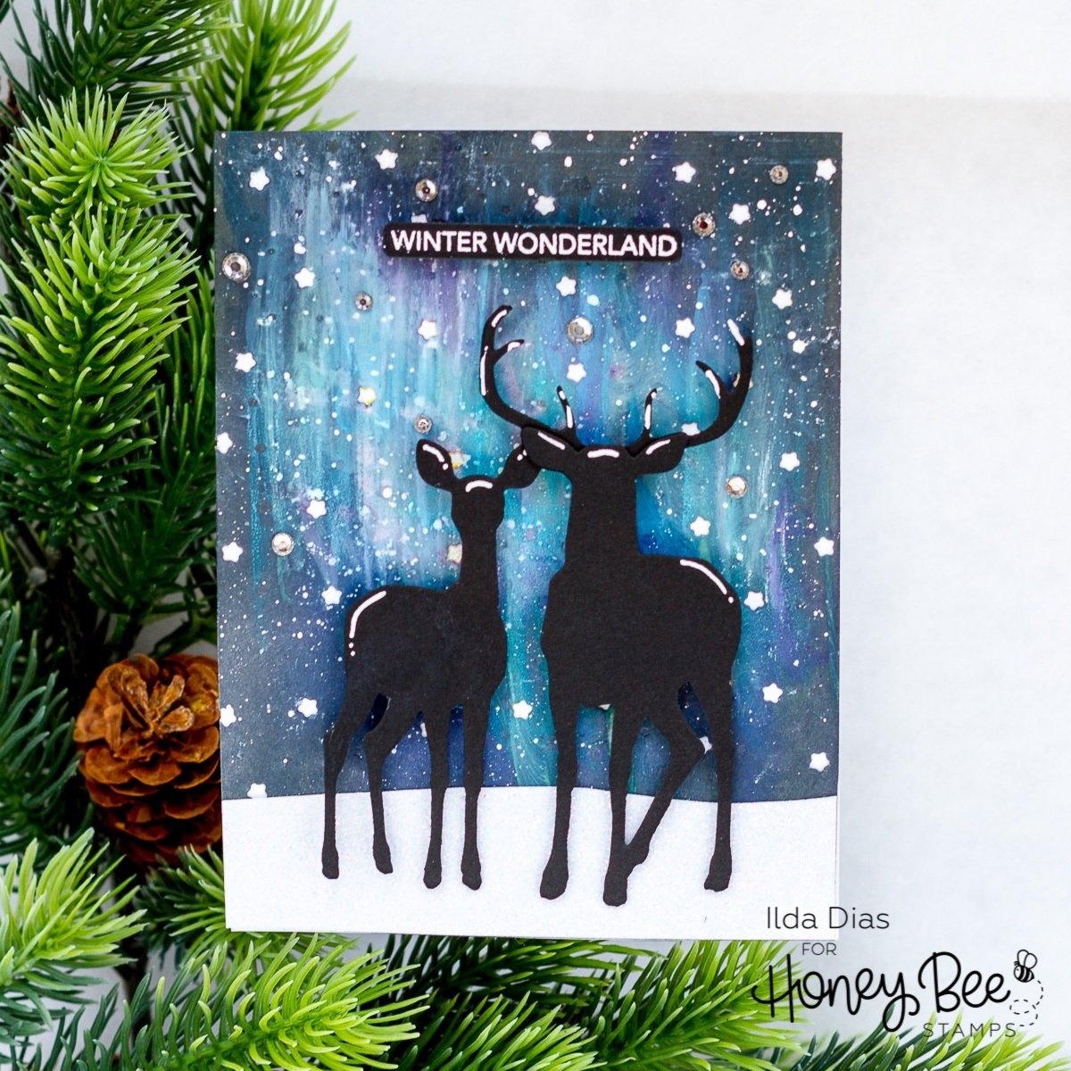 Lovely Layers: Deer - Honey Cuts - Stand - Alone Dies - Honey Bee Stamps