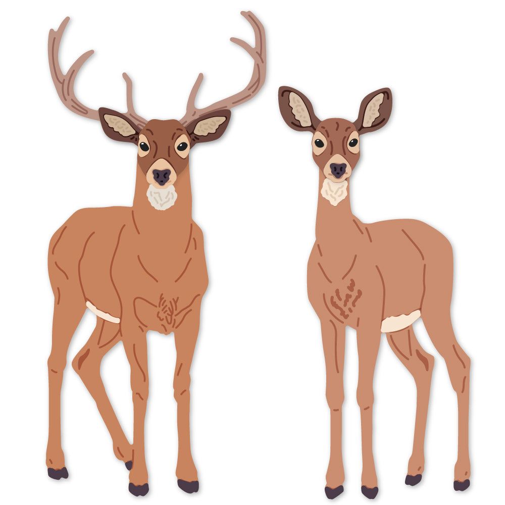 Lovely Layers: Deer - Honey Cuts - Stand - Alone Dies - Honey Bee Stamps