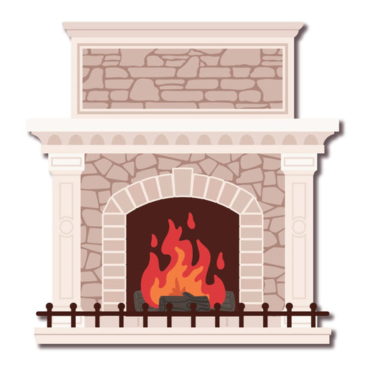 Lovely Layers: Fireplace - Honey Cuts - Stand - Alone Dies - Honey Bee Stamps