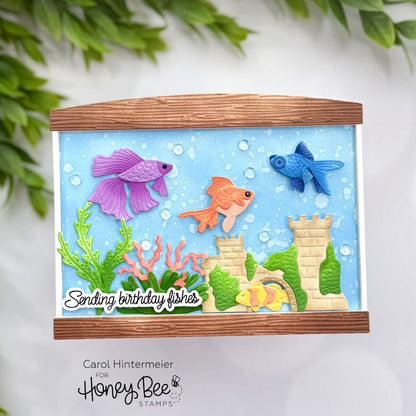 Lovely Layers: Fish - Honey Cuts - Stand - Alone Dies - Honey Bee Stamps