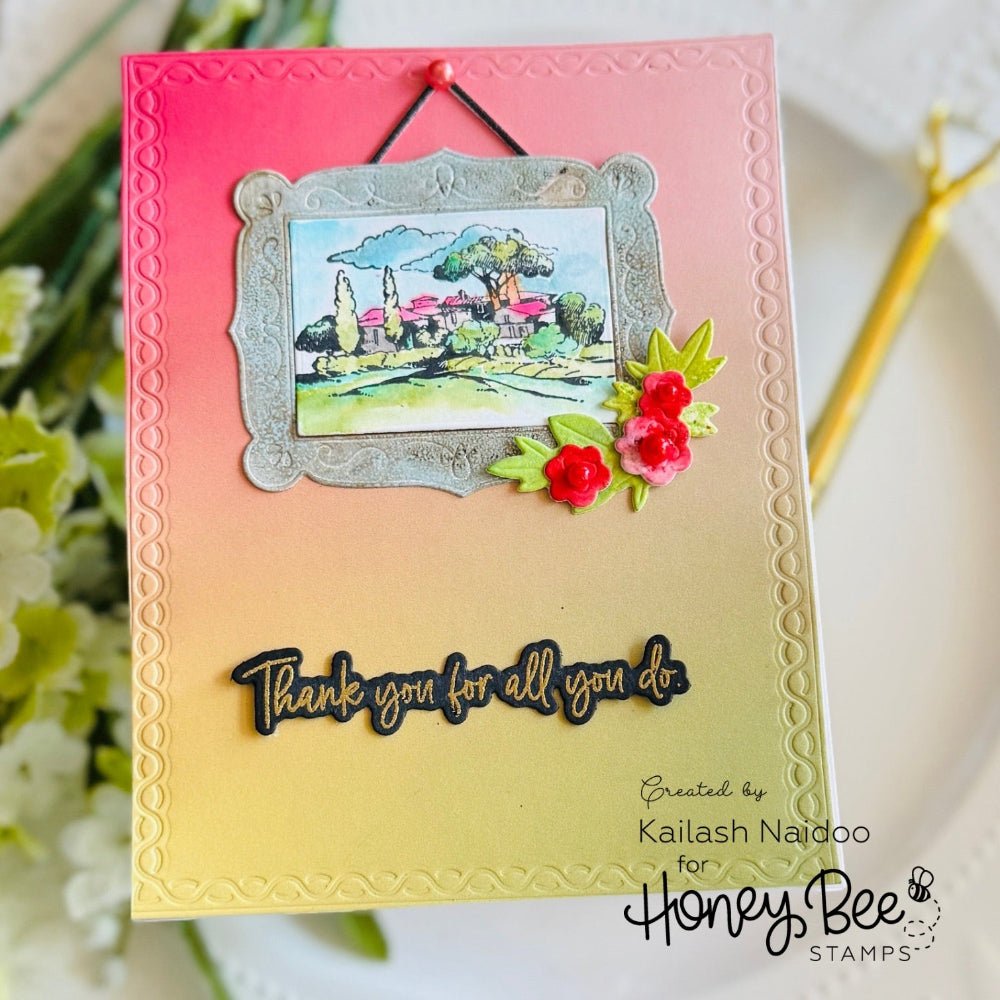 Lovely Layers: Gallery Wall Art - Honey Cuts - Stand - Alone Dies - Honey Bee Stamps
