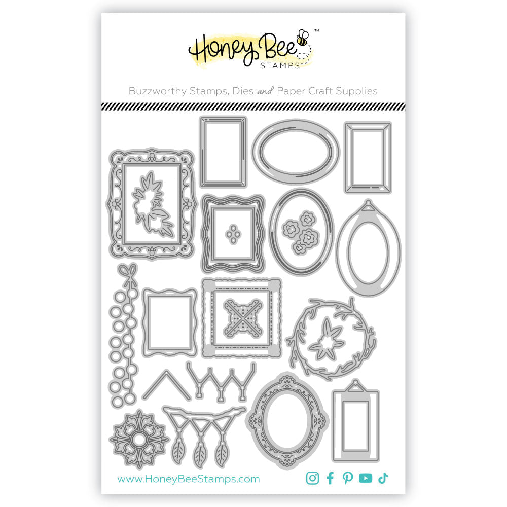 Lovely Layers: Gallery Wall Art - Honey Cuts - Stand - Alone Dies - Honey Bee Stamps