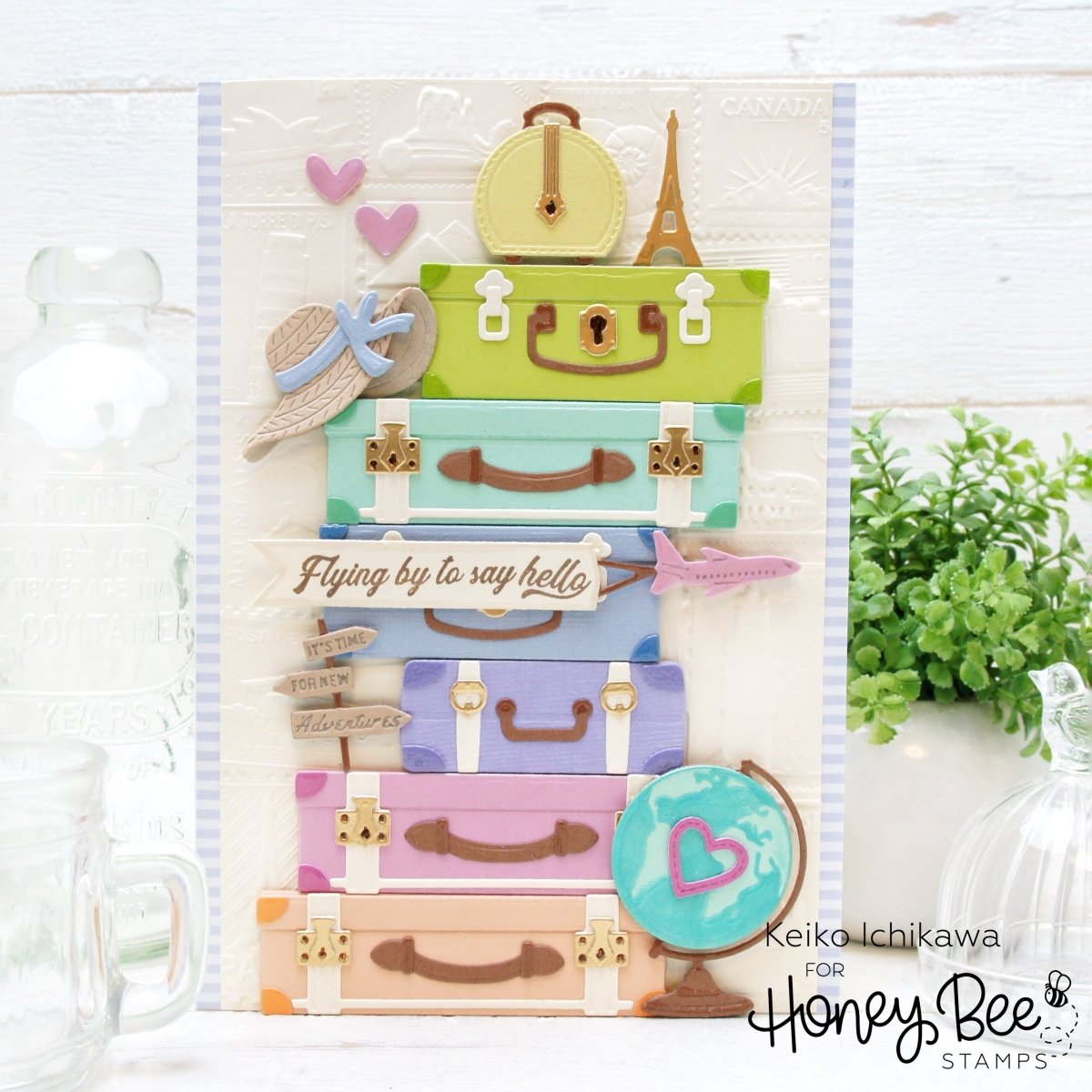 Lovely Layers: Globe - Honey Cuts - Stand - Alone Dies - Honey Bee Stamps