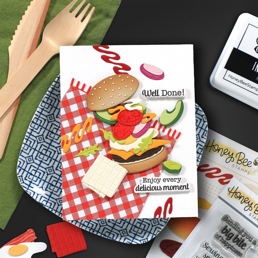 Lovely Layers: Hamburger - Honey Cuts Stand-Alone Dies - Honey Bee Stamps