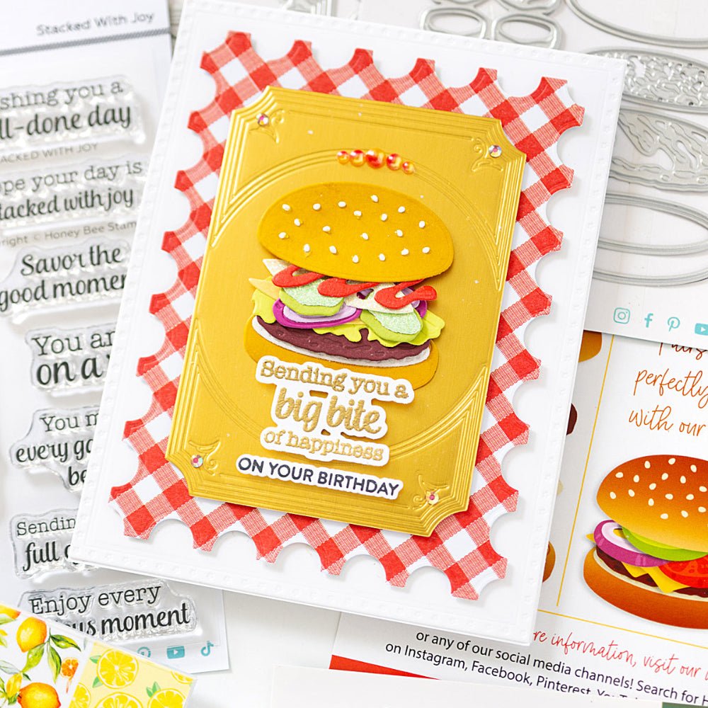 Lovely Layers: Hamburger - Honey Cuts Stand-Alone Dies - Honey Bee Stamps