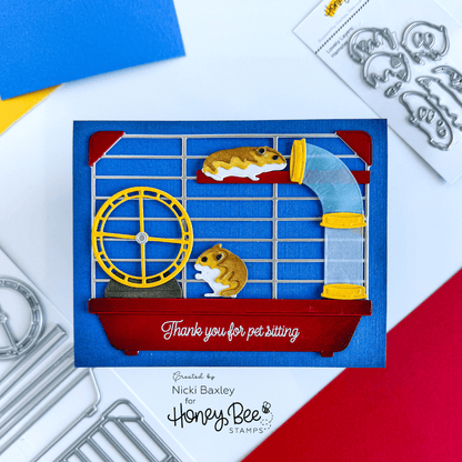 Lovely Layers: Hamster - Honey Cuts - Stand - Alone Dies - Honey Bee Stamps