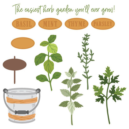Lovely Layers: Herb Garden - Honey Cuts - Stand - Alone Dies - Honey Bee Stamps