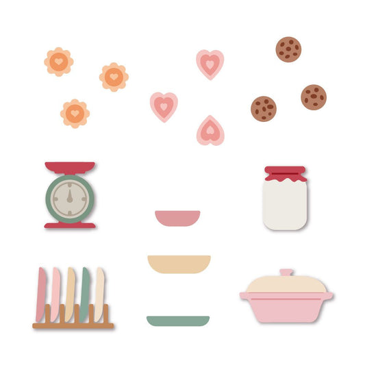 Lovely Layers: Hoosier Cabinet - Baking Add - On - Honey Cuts - Stand - Alone Dies - Honey Bee Stamps