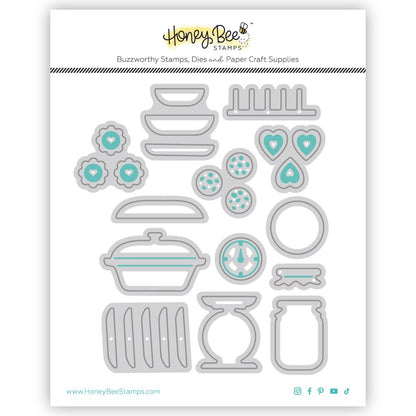 Lovely Layers: Hoosier Cabinet - Baking Add - On - Honey Cuts - Stand - Alone Dies - Honey Bee Stamps