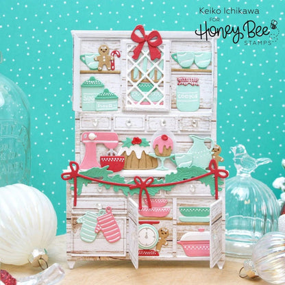Lovely Layers: Hoosier Cabinet - Holiday Add - On - Honey Cuts - Stand - Alone Dies - Honey Bee Stamps