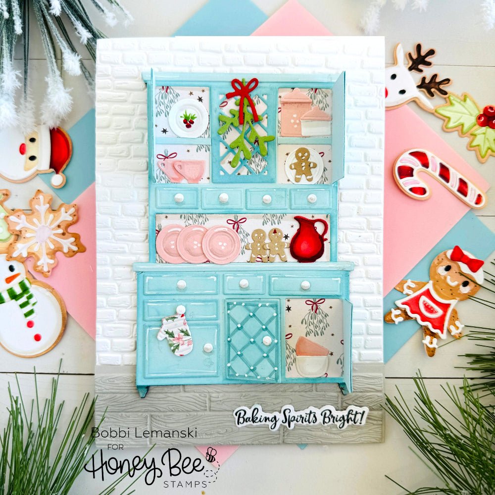 Lovely Layers: Hoosier Cabinet - Honey Cuts - Stand - Alone Dies - Honey Bee Stamps
