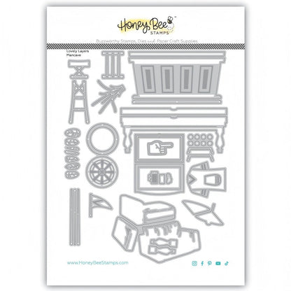 Lovely Layers: Mancave - Honey Cuts Stand - Alone Dies - Honey Bee Stamps