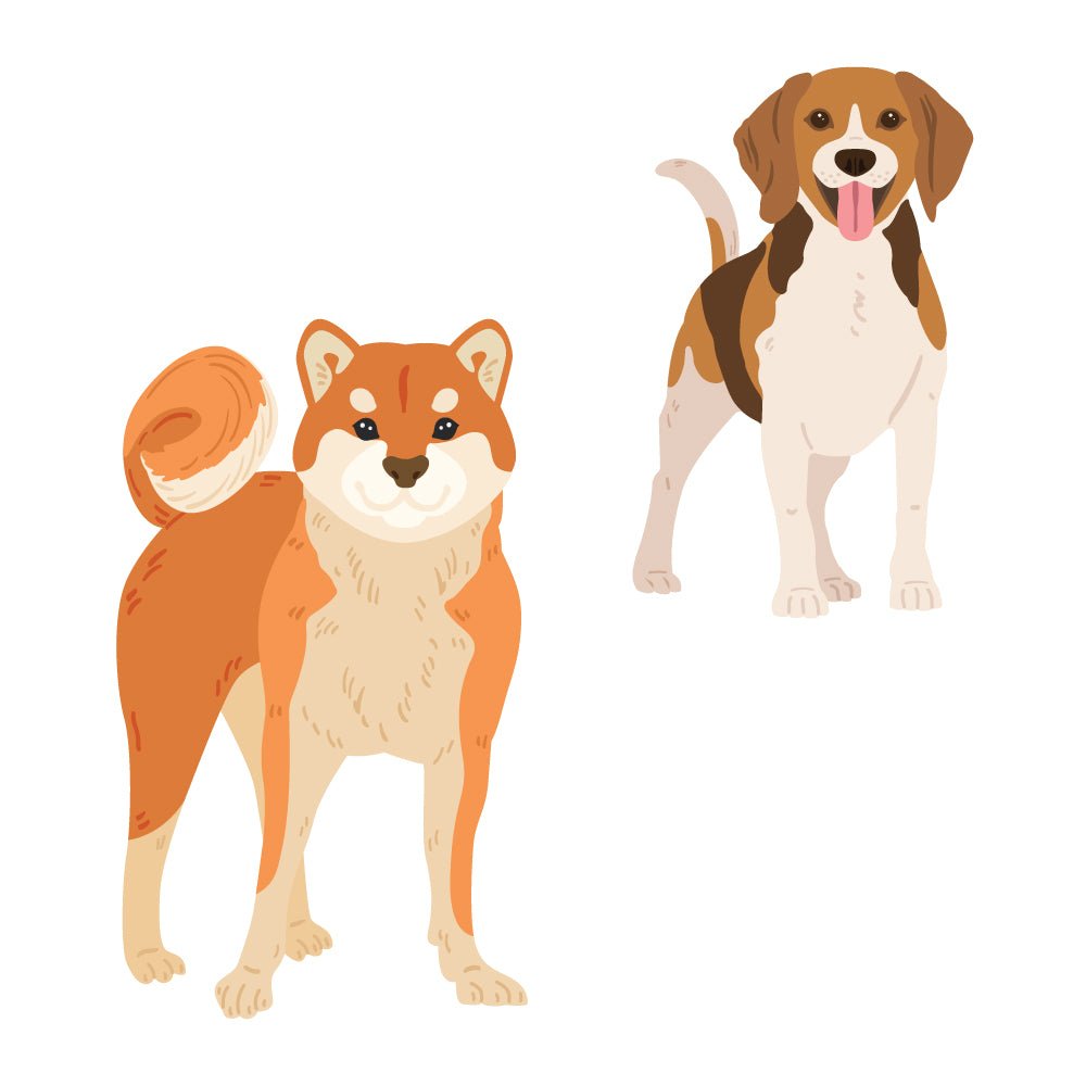 Lovely Layers: Medium Dogs - Honey Cuts - Stand - Alone Dies - Honey Bee Stamps