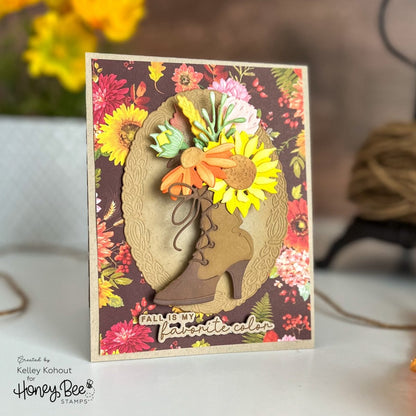 Lovely Layers: Mini Fall Florals - Honey Cuts - Stand - Alone Dies - Honey Bee Stamps