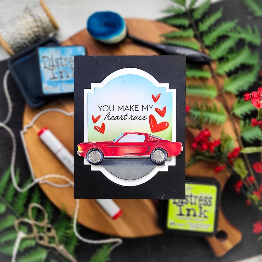 Lovely Layers: Muscle Car - Honey Cuts Stand - Alone Dies - Honey Bee Stamps