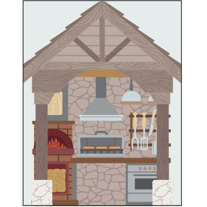 Lovely Layers: Outdoor Kitchen - Honey Cuts Stand - Alone Dies - Honey Bee Stamps