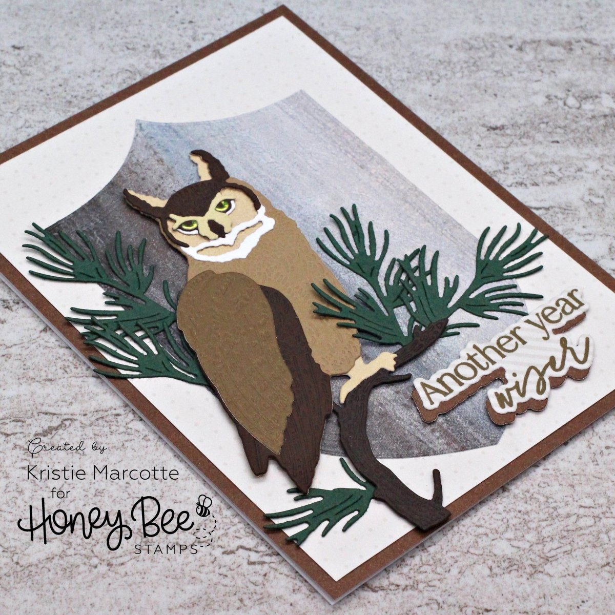 Lovely Layers: Owl - Honey Cuts - Stand - Alone Dies - Honey Bee Stamps