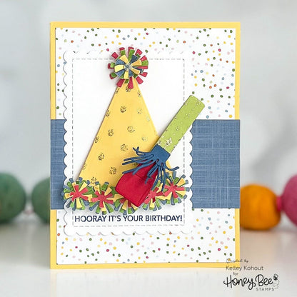 Lovely Layers: Party Blower - Honey Cuts - Stand - Alone Dies - Honey Bee Stamps