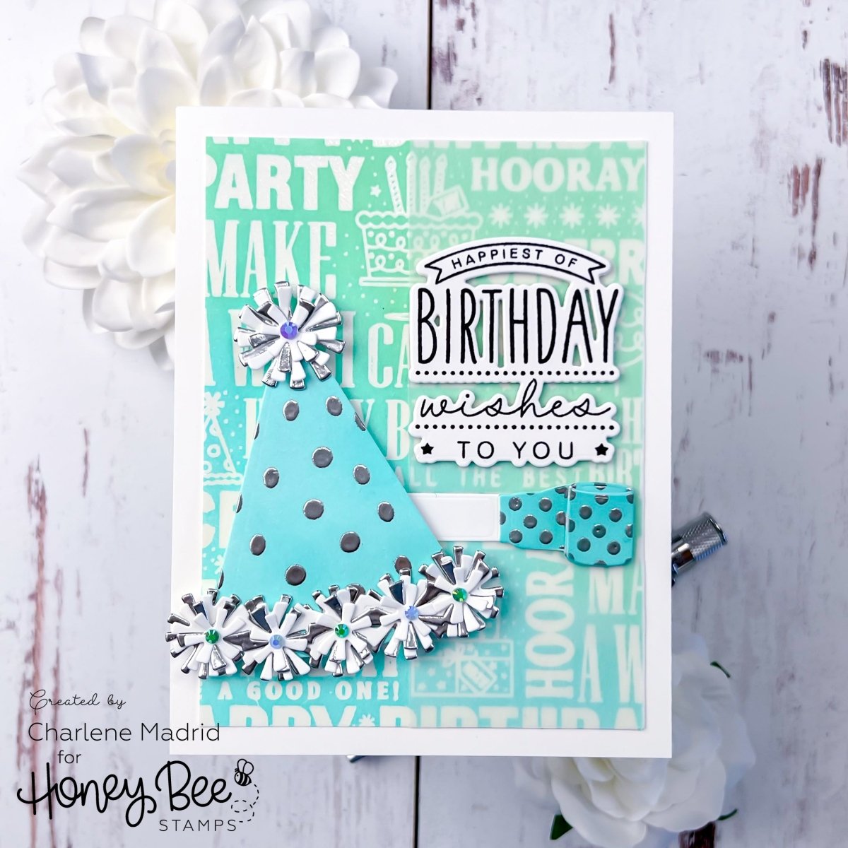 Lovely Layers: Party Hat - Honey Cuts - Stand - Alone Dies - Honey Bee Stamps