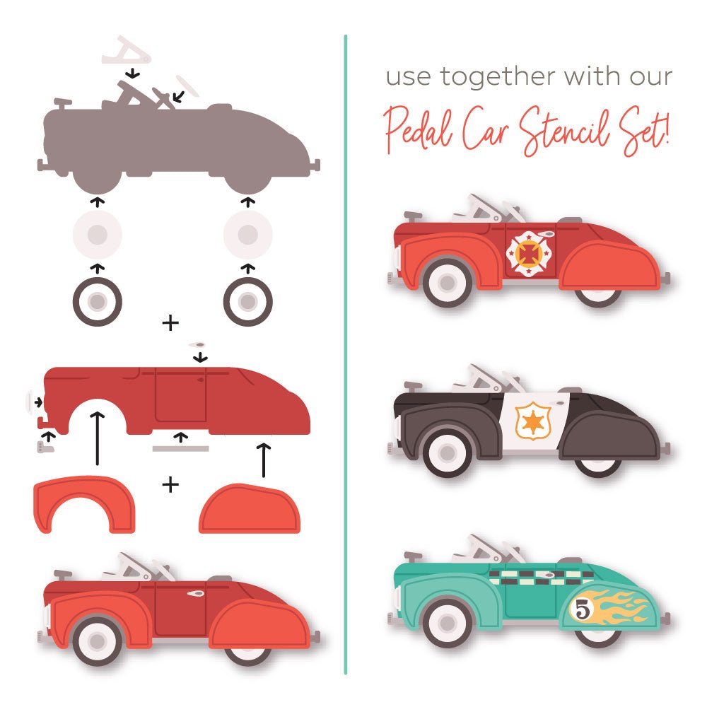 Lovely Layers: Pedal Car - Honey Cuts - Stand - Alone Dies - Honey Bee Stamps