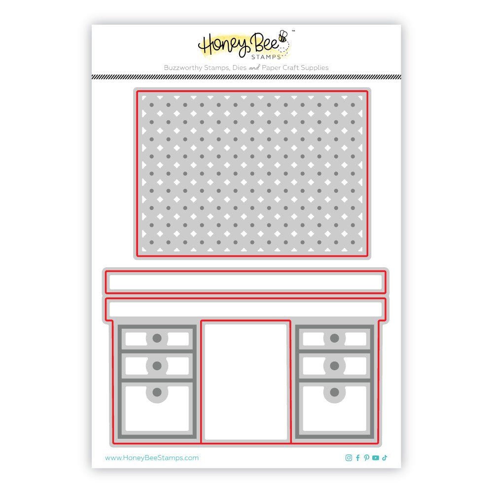 Lovely Layers: Pegboard and Desk - Honey Cuts - Stand - Alone Dies - Honey Bee Stamps
