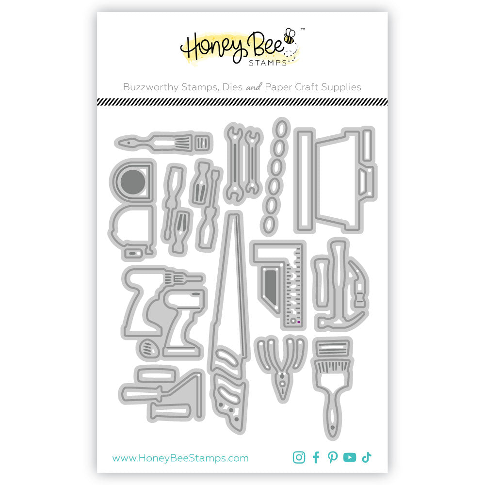 Lovely Layers: Pegboard Garage Tools - Honey Cuts - Stand - Alone Dies - Honey Bee Stamps