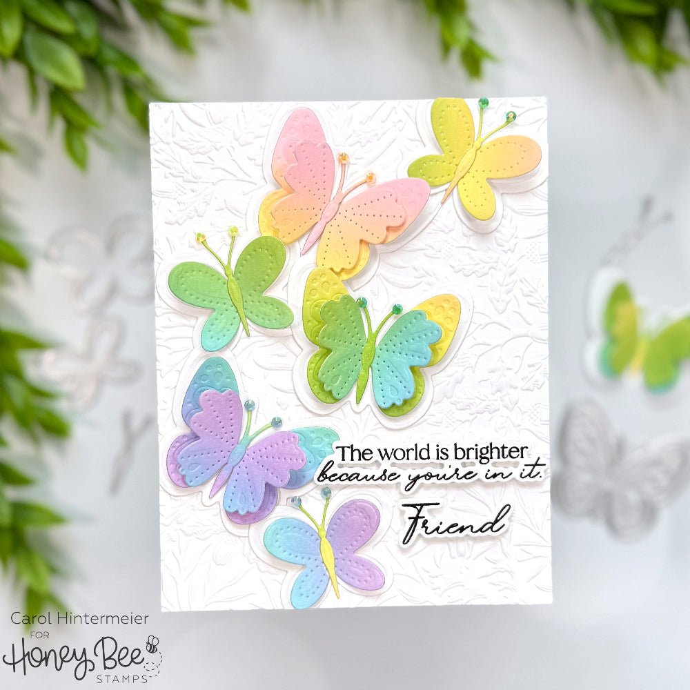 Lovely Layers: Petals & Wings - Honey Cuts Stand - Alone Dies - Honey Bee Stamps