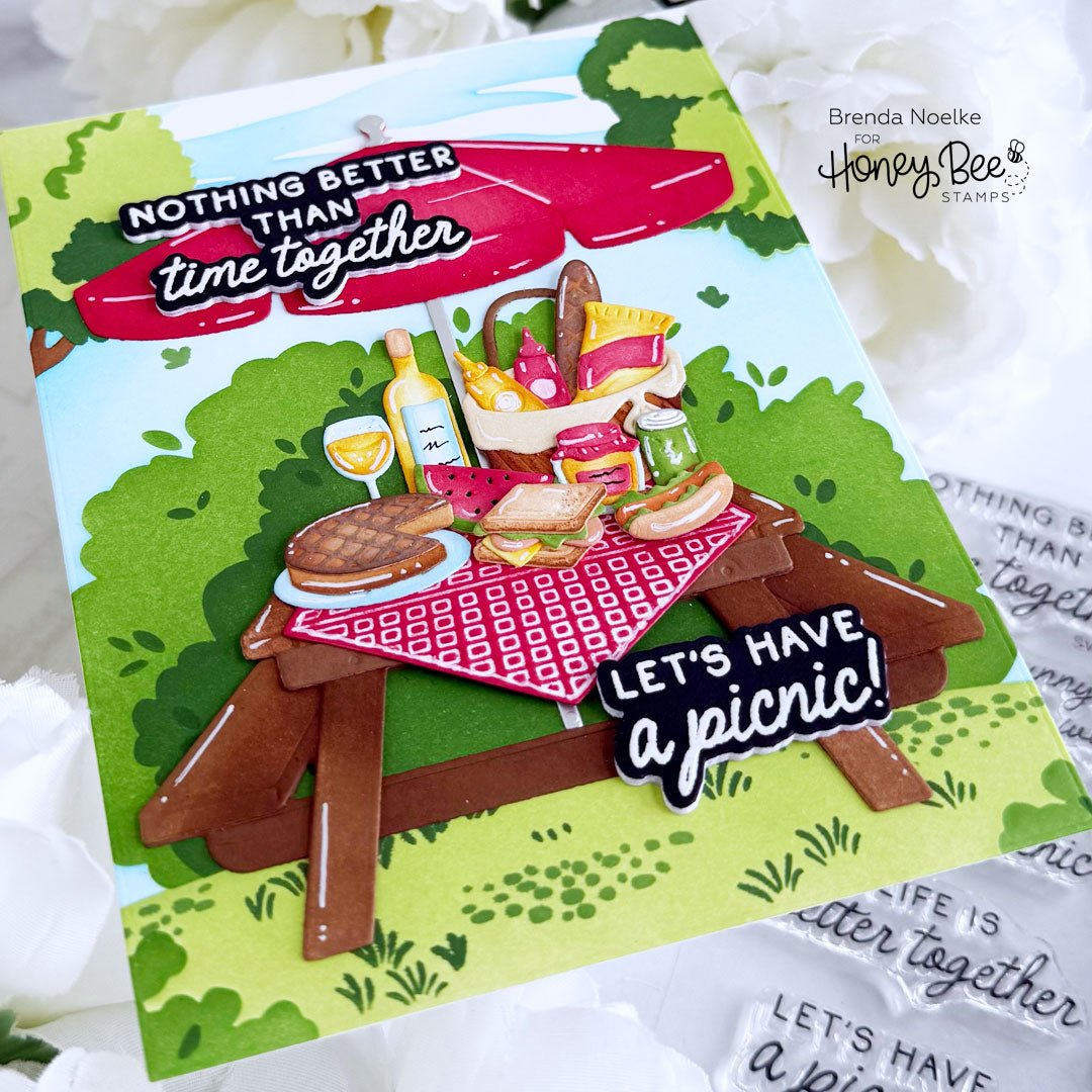Lovely Layers: Picnic Table - Honey Cuts Stand-Alone Dies - Honey Bee Stamps