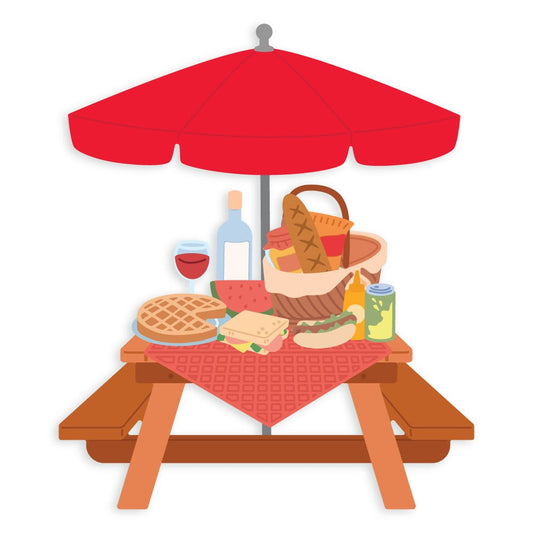 Lovely Layers: Picnic Table - Honey Cuts Stand-Alone Dies - Honey Bee Stamps