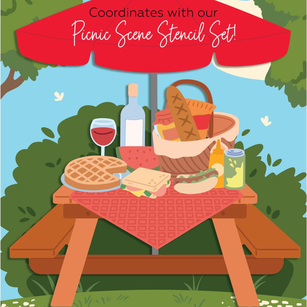 Lovely Layers: Picnic Table - Honey Cuts Stand-Alone Dies - Honey Bee Stamps
