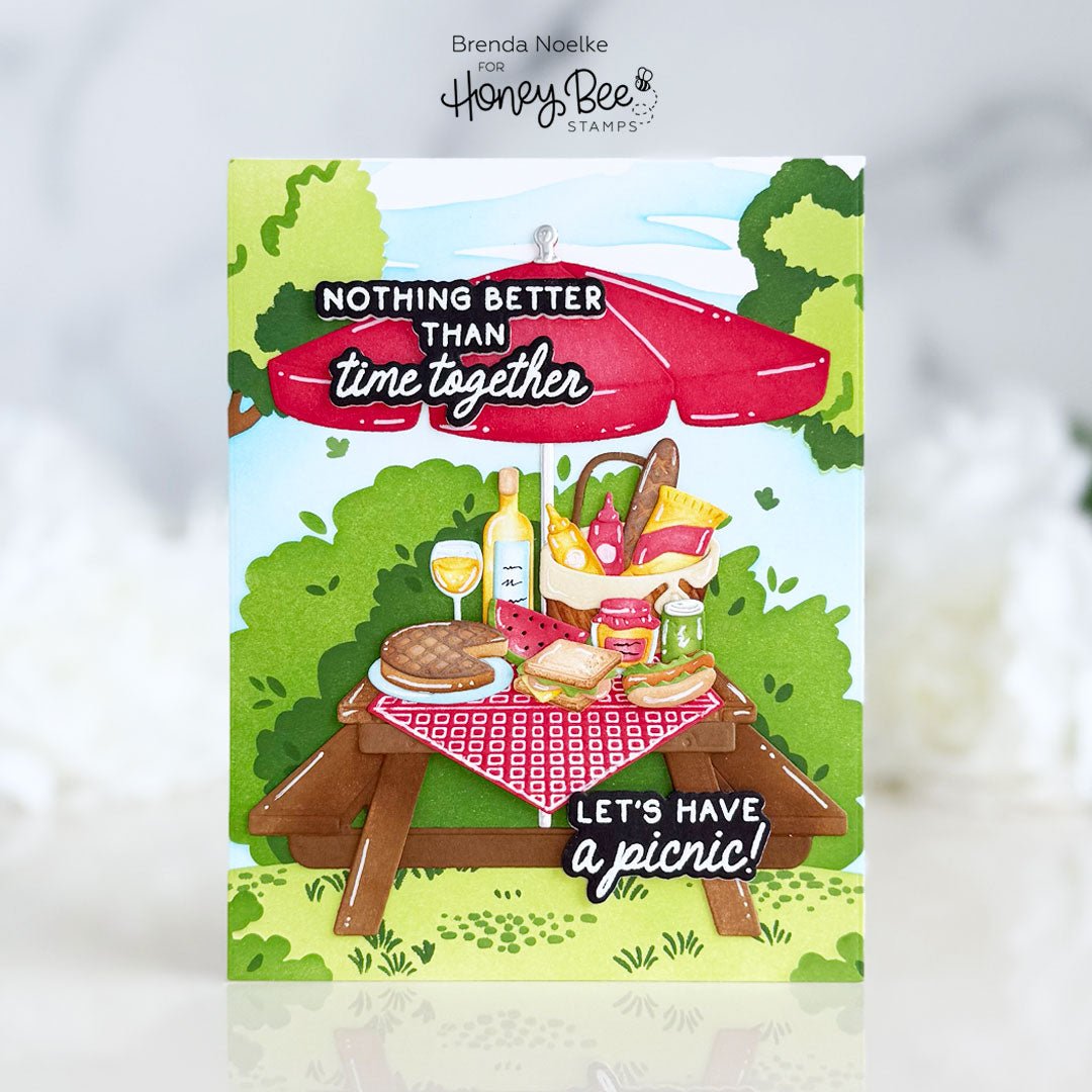 Lovely Layers: Picnic Table - Honey Cuts Stand-Alone Dies - Honey Bee Stamps