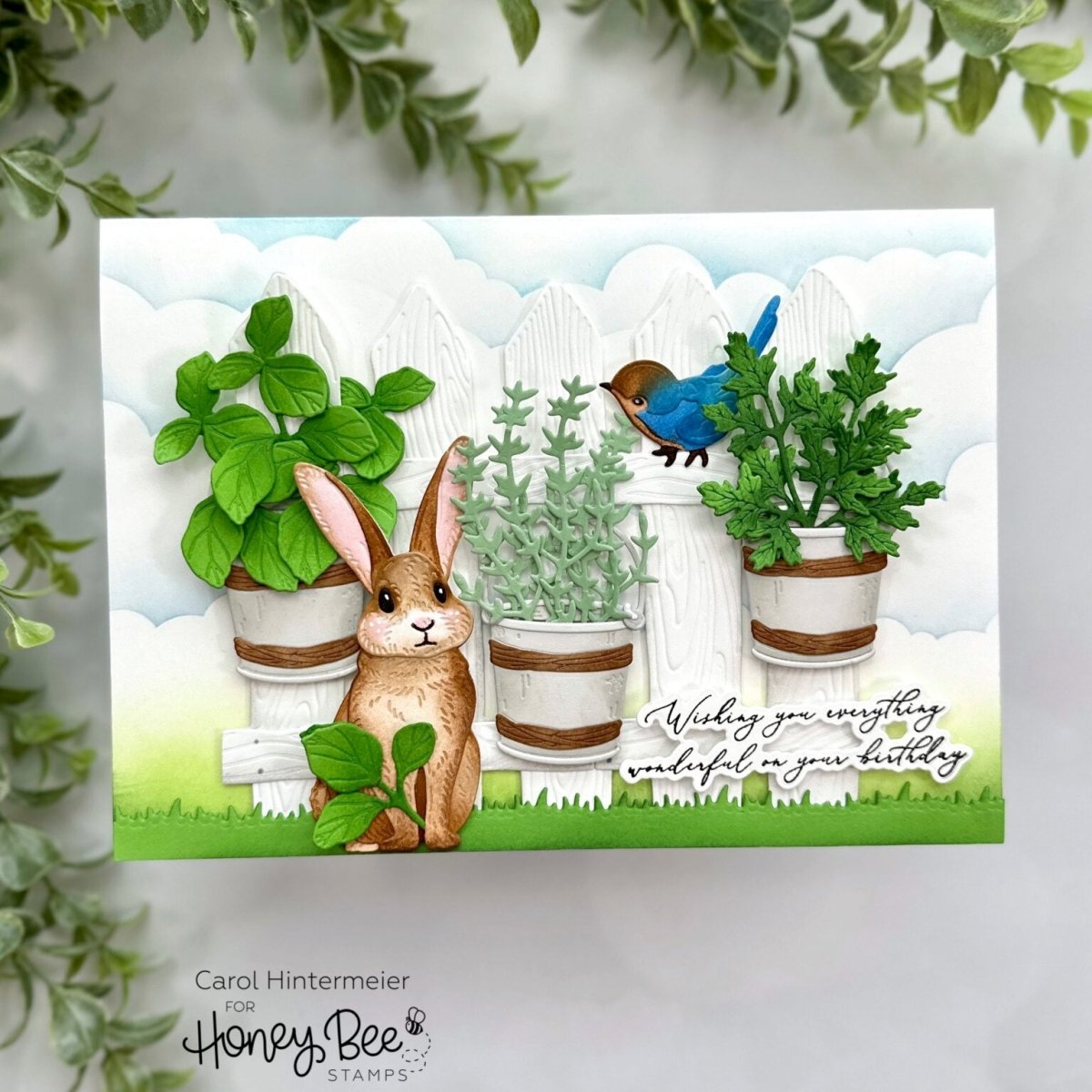 Lovely Layers: Rabbit - Honey Cuts - Stand - Alone Dies - Honey Bee Stamps