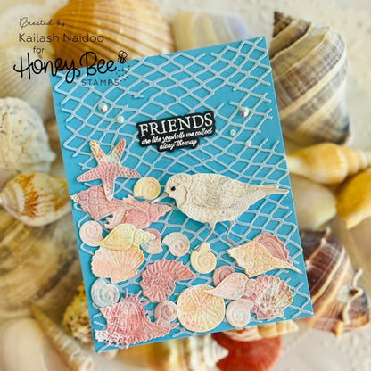 Lovely Layers: Small Seashells - Honey Cuts - Stand - Alone Dies - Honey Bee Stamps