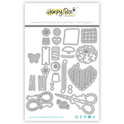 Lovely Layers: Stitching Elements - Honey Cuts - Stand - Alone Dies - Honey Bee Stamps