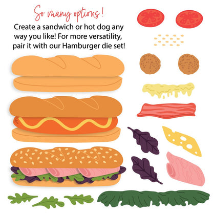 Lovely Layers: Sub Sandwich - Honey Cuts Stand-Alone Dies - Honey Bee Stamps
